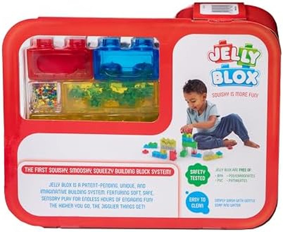 Jelly Blox Creative Kit | Includes 20 Blocks | Toddler & Preschool Building Blocks Kids Can Squeeze, Stretch, Squish | MESH ACCREDITED | Safety Tested & Ouch-Free | Sensory Play Toy Ages 2+